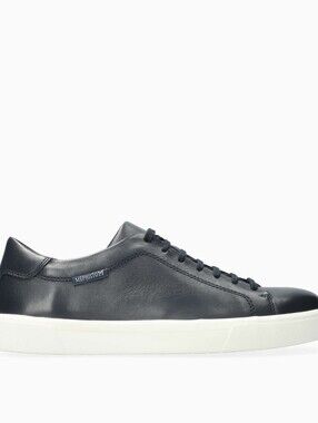 MEPHISTO CRISTIANO Men Shoes Blue Leather Size 10 Lace Up Comfortable, Quality